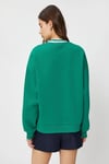 Koton Kadın Kolej Sweatshirt Bisiklet Yaka Ribanalı Nakışlı