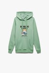 Koton Kanguru Cep Detaylı Şardonlu Kedi Baskılı Kapüşonlu Sweatshirt
