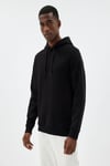 Koton Kapşonlu Sweatshirt Basic Pamuk Karışımlı