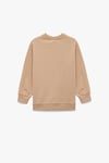 Koton Kız Bebek Baskılı Pamuklu Uzun Kollu Bisiklet Yaka Şardonlu Sweatshirt