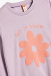 Koton Kız Bebek Çiçekli Sweatshirt Uzun Kollu Bisiklet Yaka Pamuklu
