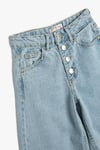 Koton Kız Çocuk Bol Paça Kot Pantolon Cep Detaylı Pamuklu - Wide Leg Jean