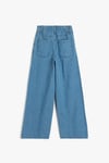 Koton Kız Çocuk Geniş Paça Kot Pantolon Cepli Pamuklu - Wide Leg Jean