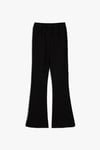 Koton Kız Çocuk İspanyol Paça Pantolon Slim Fit Metal Toka Detaylı Viskon Karışımlı