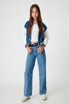 Koton Kız Çocuk Kot Pantolon Geniş Paça Cepli Pamuklu - Wide Leg Jean