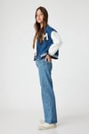 Koton Kız Çocuk Kot Pantolon Geniş Paça Cepli Pamuklu - Wide Leg Jean
