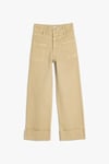 Koton Kız Çocuk Kot Pantolon Geniş Paça Cepli Pamuklu - Wide Leg Jean