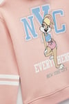 Koton Kız Çocuk Lisanslı Lola Bunny Baskılı Uzun Kollu Şardonlu Kapşonlu Sweatshirt