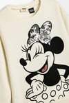 Koton Kız Çocuk Minnie Mouse Sweatshirt Lisanslı Pullu Payetli Uzun Kollu Bisiklet Yaka Şardonlu