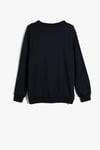 Koton Kız Çocuk Okul Sweatshirt Uzun Kollu Fiyonk Detaylı
