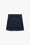 Koton Kız Çocuk Pamuklu A Kesim Cepli Yırtmaç Detaylı Denim Etek