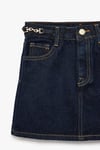 Koton Kız Çocuk Pamuklu A Kesim Cepli Yırtmaç Detaylı Denim Etek