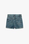 Koton Kız Çocuk Pamuklu Cepli Yıldız Desenli Denim Şort
