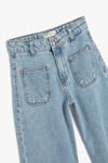Koton Kız Çocuk Pamuklu Kot Pantolon - Wide Leg