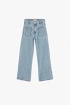 Koton Kız Çocuk Pamuklu Kot Pantolon - Wide Leg