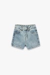 Koton Kız Çocuk Slim Fit Pamuklu Cepli Taş Detaylı Mini Denim Şort
