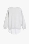 Koton Kız Çocuk Slogan Baskılı Bisiklet Yaka Uzun Kollu Oversize Sweatshirt