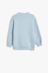 Koton Kız Çocuk Sweatshirt Çiçek Baskılı Uzun Kollu Bisiklet Yaka