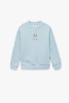 Koton Kız Çocuk Uzun Kollu Bisiklet Yaka Kuzu Nakış Detaylı Şardonlu Sweatshirt