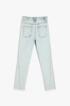 Koton Kız Çocuk Yüksek Bel Pamuklu Denim Pantolon - Boyfriend Jean