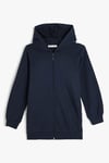 Koton Lacivert Çocuk Düz Sweatshirt