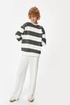 Koton Oversize Sweatshirt Bisiklet Yaka Uzun Kollu Renk Bloklu