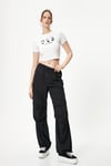 Koton Panda Baskılı Tişört Slim Fit Pamuklu Kısa Kollu Bisiklet Yaka