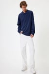Koton Polo Yaka Sweatshirt Düğmeli Pamuklu