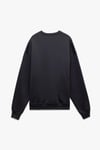 Koton Şardonlu Uzun Kollu Bisiklet Yaka Baskılı Oversize Sweatshirt