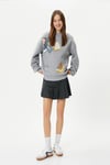 Koton Tom ve Jerry Sweatshirt Lisanslı Rahat Kalıp Bisiklet Yaka Uzun Kollu