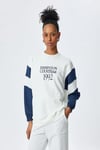 Koton Üç İplik Bisiklet Yaka Pamuklu Baskılı Sweatshirt