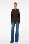 Koton Uzun Kollu Bisiklet Yaka Basic Sweatshirt