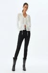 Koton Yüksek Bel Kot Pantolon Skinny Fit Düğmeli Pamuklu - Skinny Push Up Fit Jean