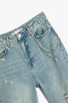 Koton Zincir Detaylı Slim Fit Denim Pantolon - Mom Jeans