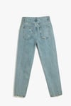 Koton Zincir Detaylı Slim Fit Denim Pantolon - Mom Jeans