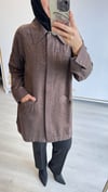 İnvee Taşlı Kap Kahverengi