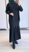 Nurcan Çetin Balık Etekli Takım Siyah