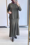 Nurcan Çetin Balık Etekli Takım Siyah