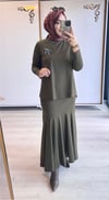 Nurcan Çetin Balık Etekli Takım Siyah