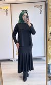 Nurcan Çetin Balık Etekli Takım Siyah