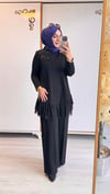Nurcan Çetin Bambu Takım Siyah