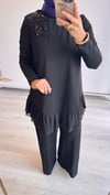 Nurcan Çetin Bambu Takım Siyah