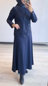 Nurcan Çetin Ceket Etek Takım Lacivert