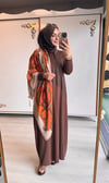 Nurcan Çetin Elbise Kahverengi
