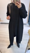 Nurcan Çetin Gofre Üçlü Takım Siyah