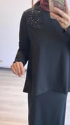 Nurcan Çetin Kalem Etekli Takım Siyah