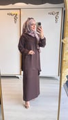 Nurcan Çetin Mürdüm Etekli Takım