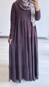 Nurcan Çetin - Qupra Katlı Elbise Gül Kurusu