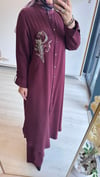 Nurcan Çetin Tesettür Takım Bordo