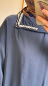 Yakası Taşlı Takım Lacivert